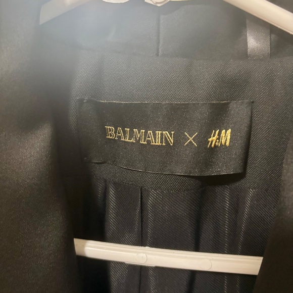 NEW Balmain for H&M Tuxedo long woman jacket size 4 - Picture 13 of 13